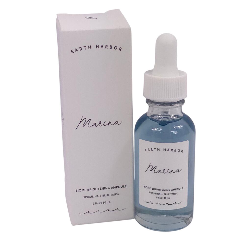 Earth Harbor Marina Biome Brightening Ampoule Serum Blue Tansy Vegan
